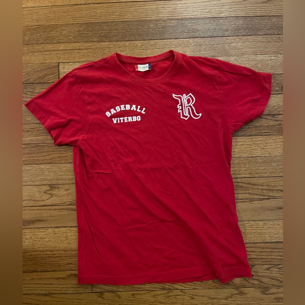 Red Viterbo Baseball T-Shirt Medium